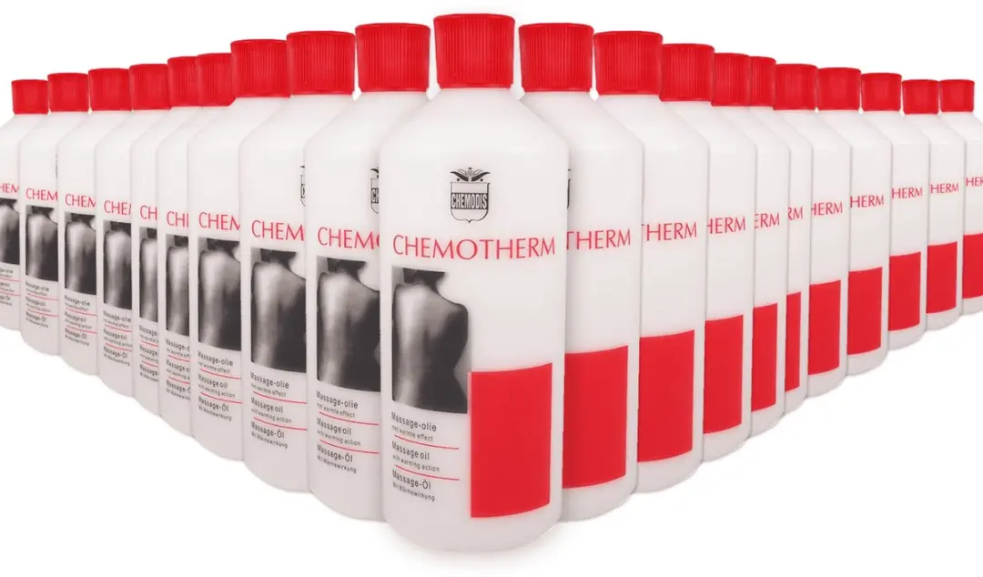 Chemotherm Massageolie Verwarmend 500ml - Rood