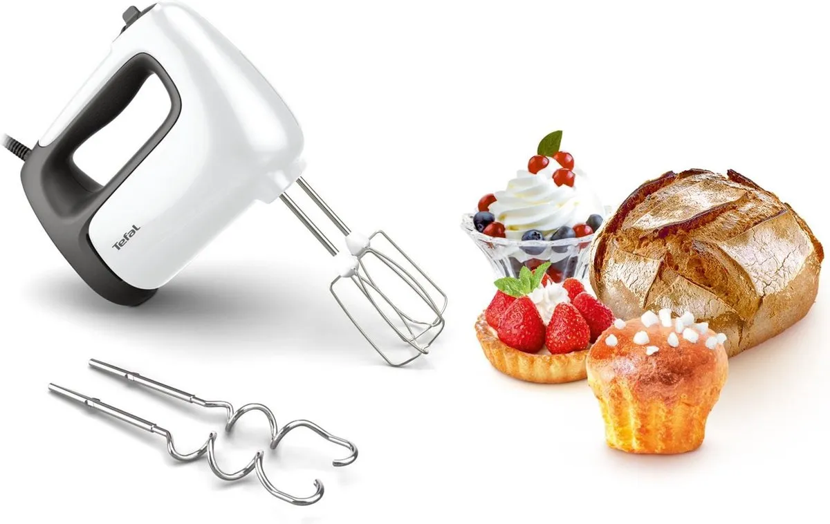 Tefal HT4601 Prep'Mix+ Handmixer 500W - Rood