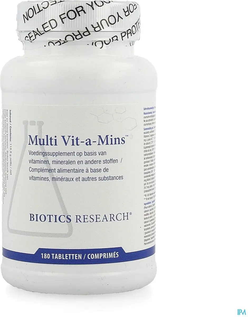 Biotics Research Multi Vit a Mins 180 Tabletten