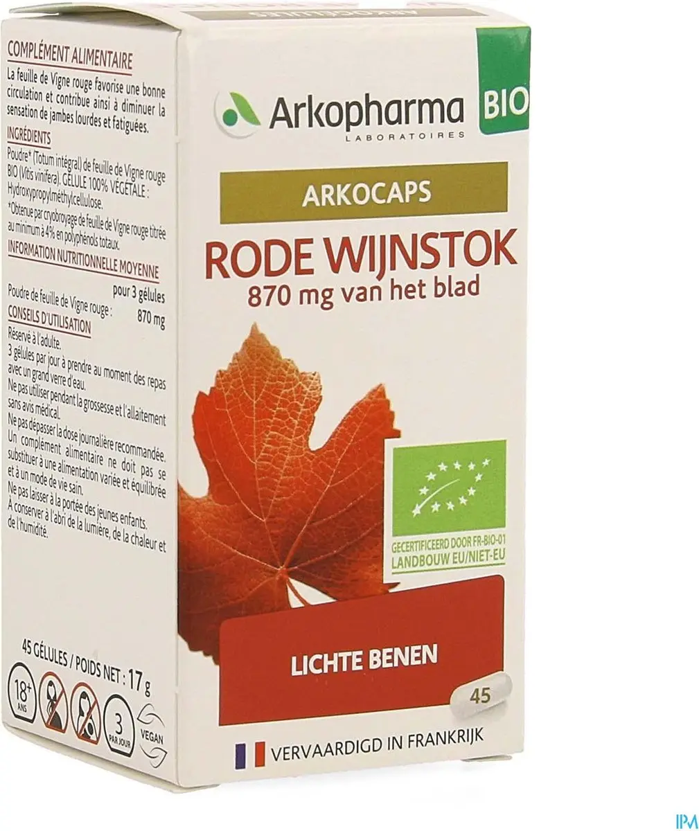Arkopharma Arkocaps Rode Wijnstok Bio 45 Capsules