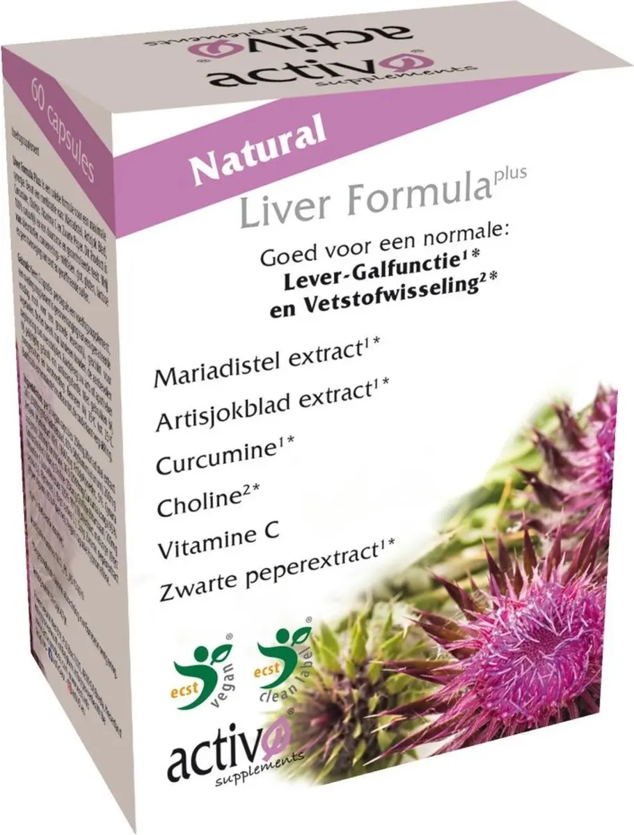 Activo Liver Formula Plus Capsules - 60 Stuks