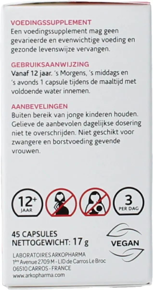 Arkopharma Arkocaps Driekleurig Viooltje 45 Capsules