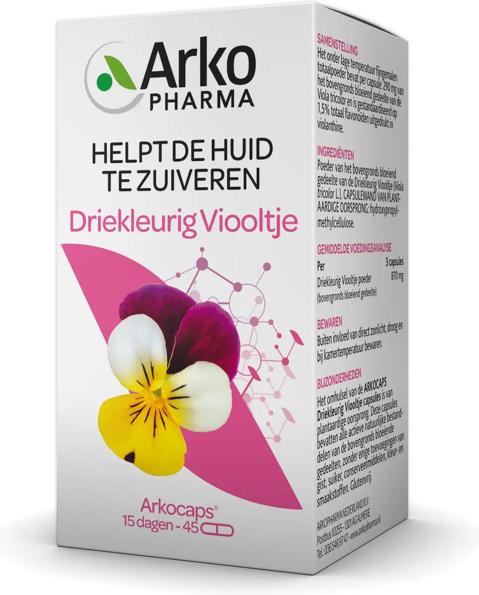 Arkopharma Arkocaps Driekleurig Viooltje 45 Capsules