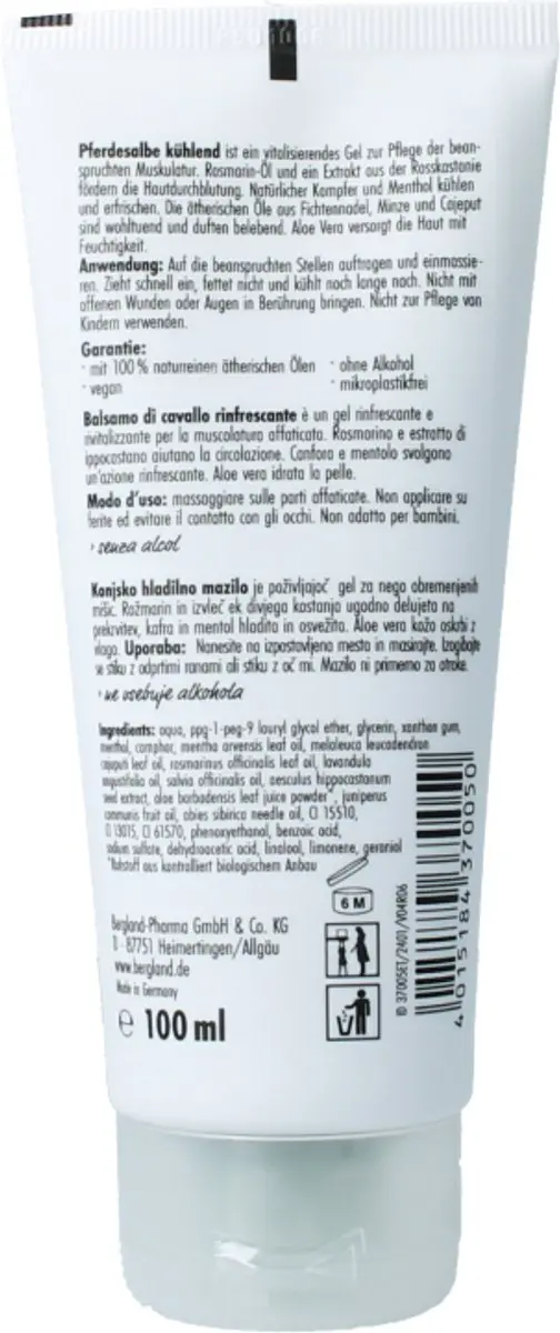 Bergland Paardenzalf Verkoelend 100ml