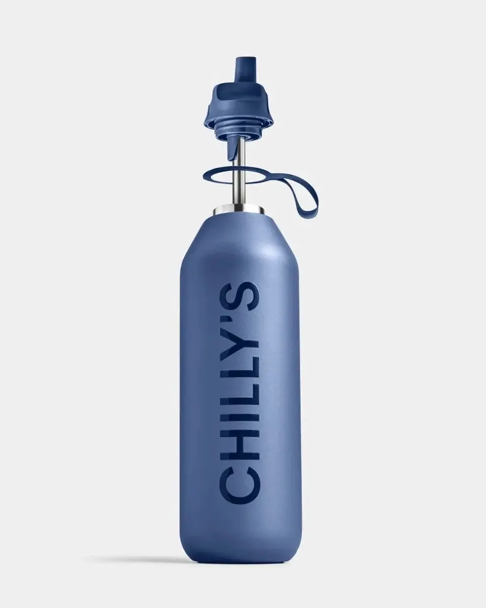 Chilly's Series 2 Flip Bidon Sportief - 1L - Blauw