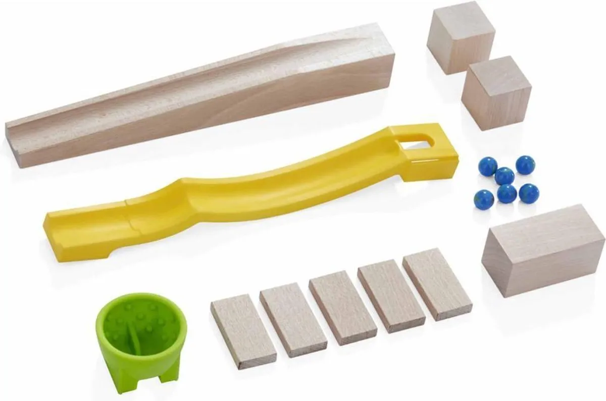 Haba Knikkerbaan Stop and Go Uitbreiding - 8 Delig - Multicolor - afbeelding 6 van 6