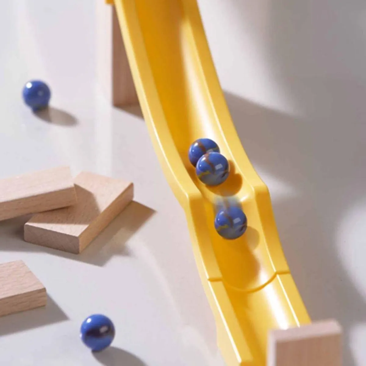 Haba Knikkerbaan Stop and Go Uitbreiding - 8 Delig - Multicolor