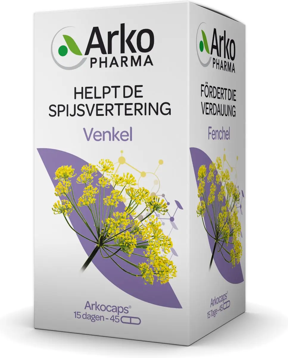 Arkopharma Arkocaps Venkel Voedingssupplement 45 Capsules
