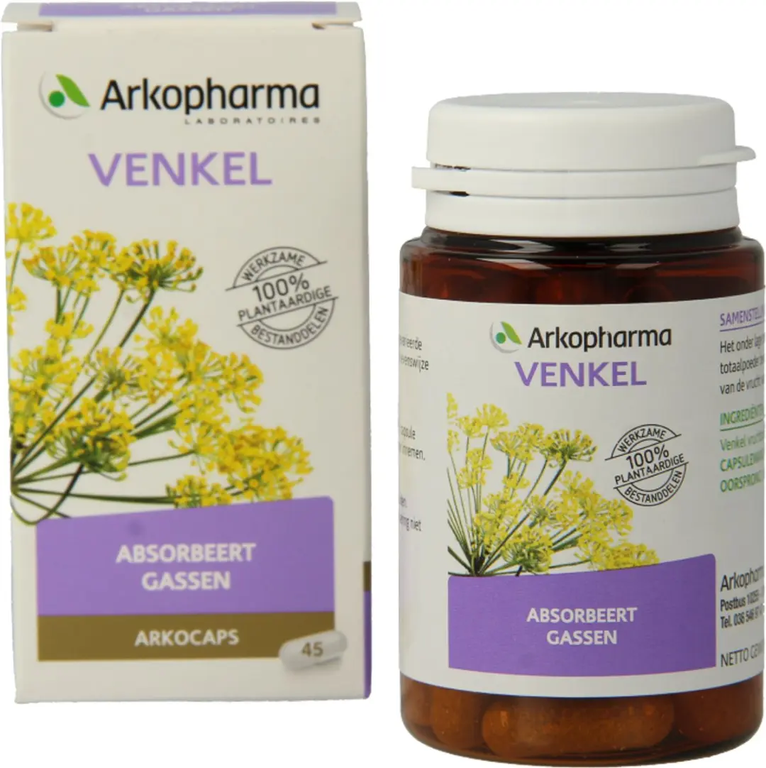 Arkopharma Arkocaps Venkel Voedingssupplement 45 Capsules