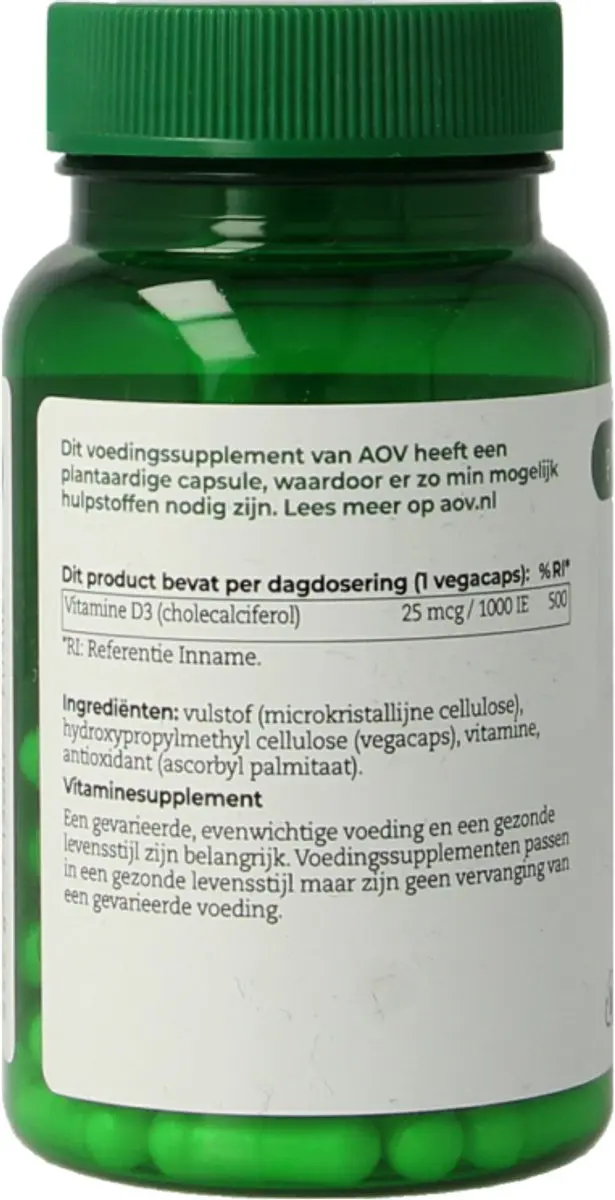 AOV Vitamine D3 60 Vegacaps