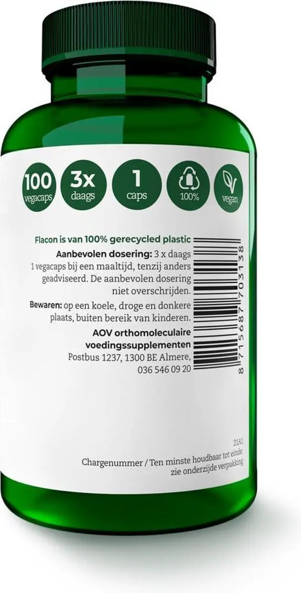 AOV Vitamine C 500 100 Vegacaps
