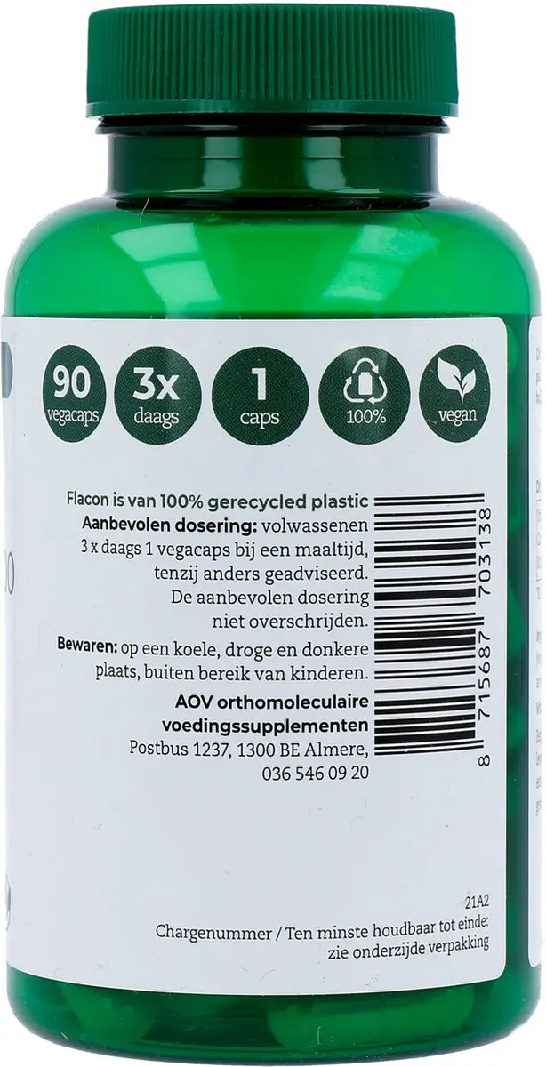 AOV Vitamine C 500 100 Vegacaps
