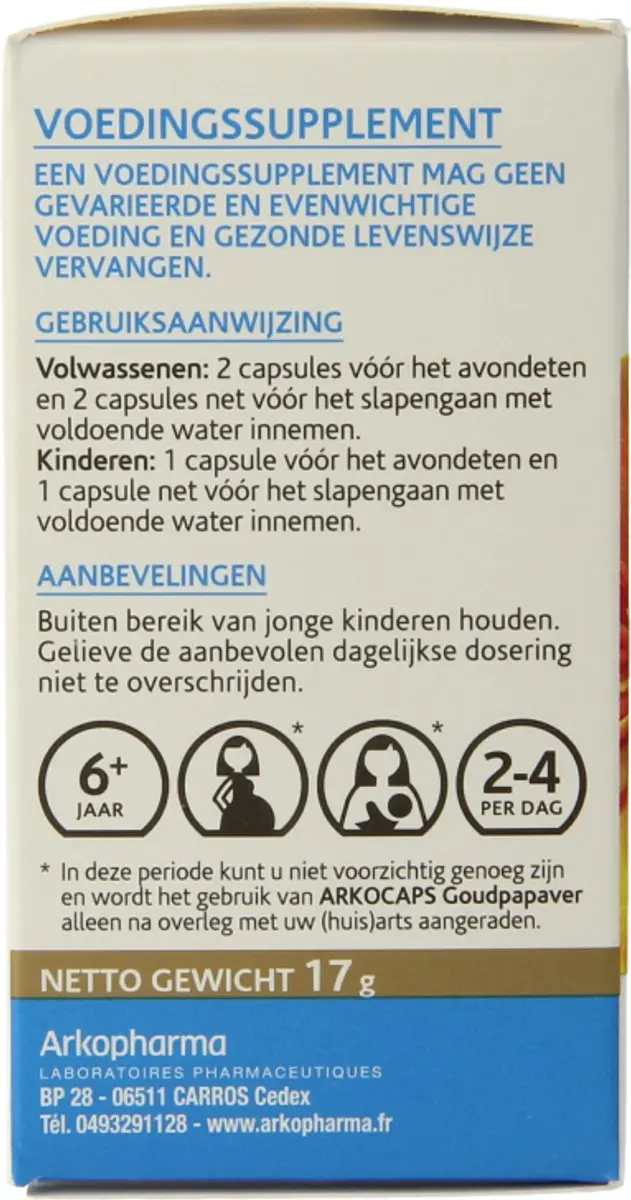Arkopharma Arkocaps Goudpapaver - 45 Capsules
