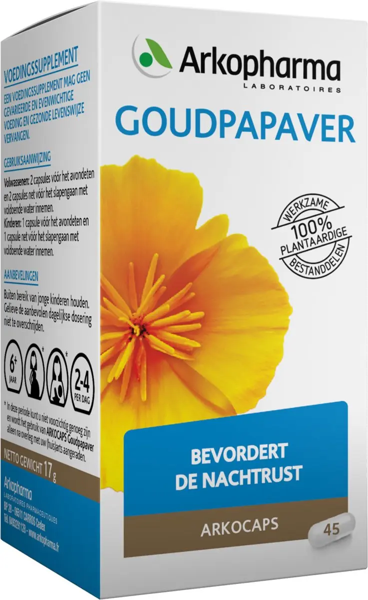 Arkopharma Arkocaps Goudpapaver - 45 Capsules