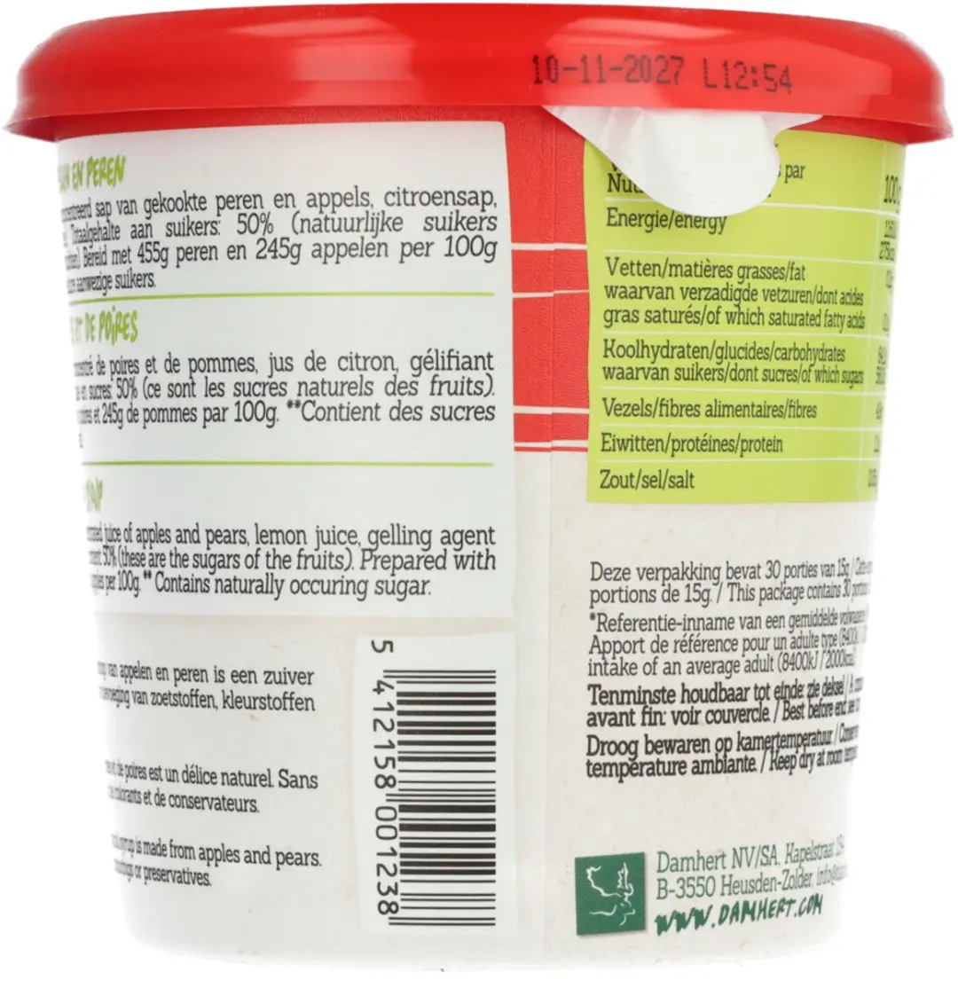 Damhert Appel-Peren Siroop 450g