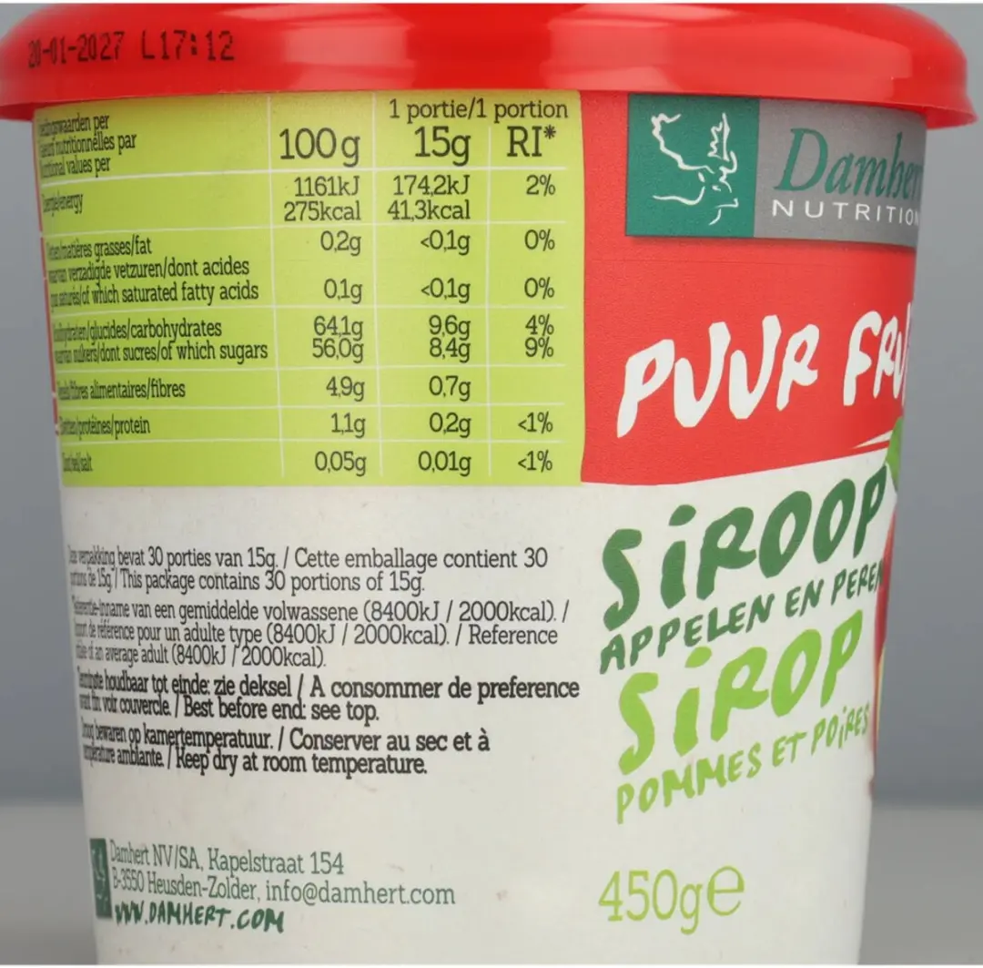 Damhert Appel-Peren Siroop 450g
