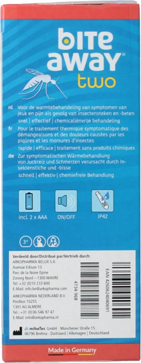 Bite Away two Behandelpen - 1ml - Wit-Blauw