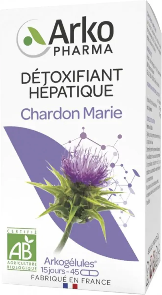 Arkopharma Arkogélules Chardon Marie Bio 45 Capsules