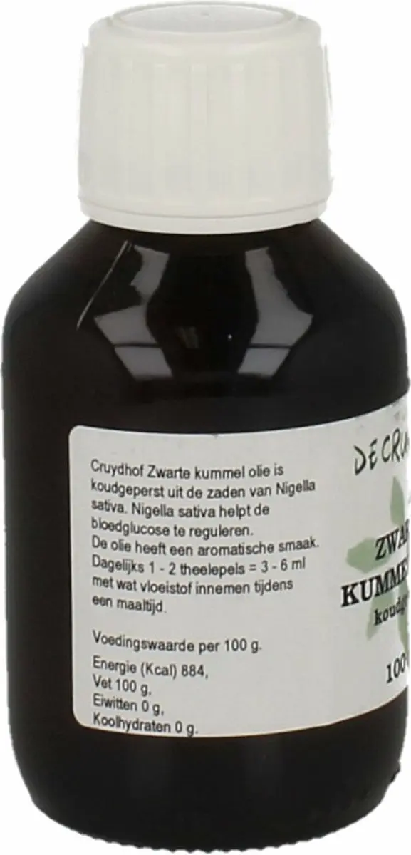 Cruydhof Zwarte Komijnolie Koudgeperst 100ml
