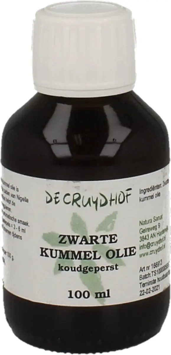 Cruydhof Zwarte Komijnolie Koudgeperst 100ml