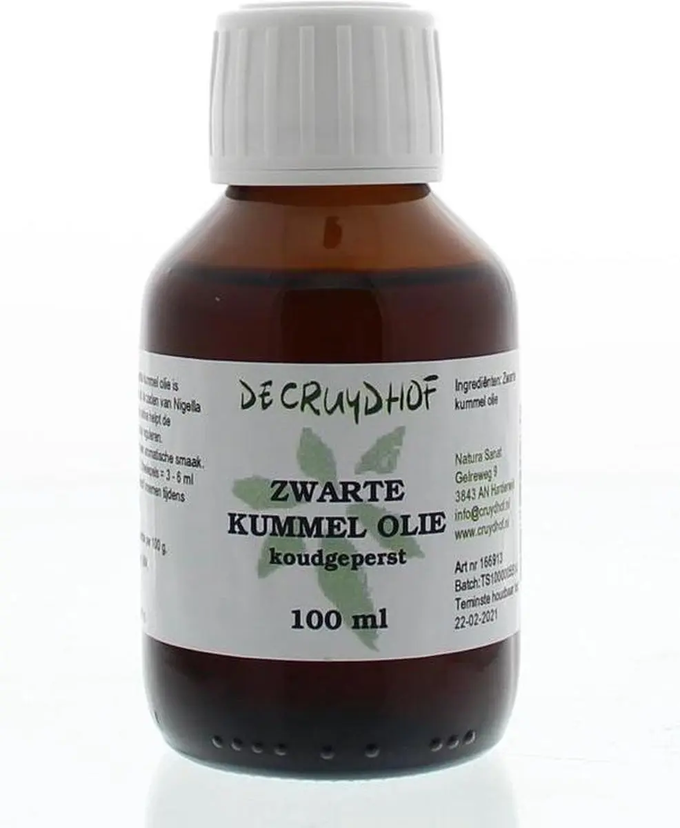 Cruydhof Zwarte Komijnolie Koudgeperst 100ml