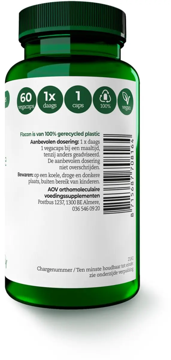 AOV Quercetine-extract 500mg - 120 Vegacapsules