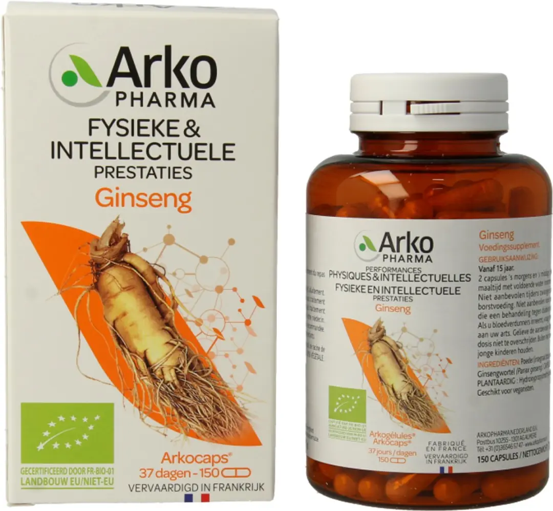 Arkopharma Arkocaps Ginseng 150 Capsules - 150mg
