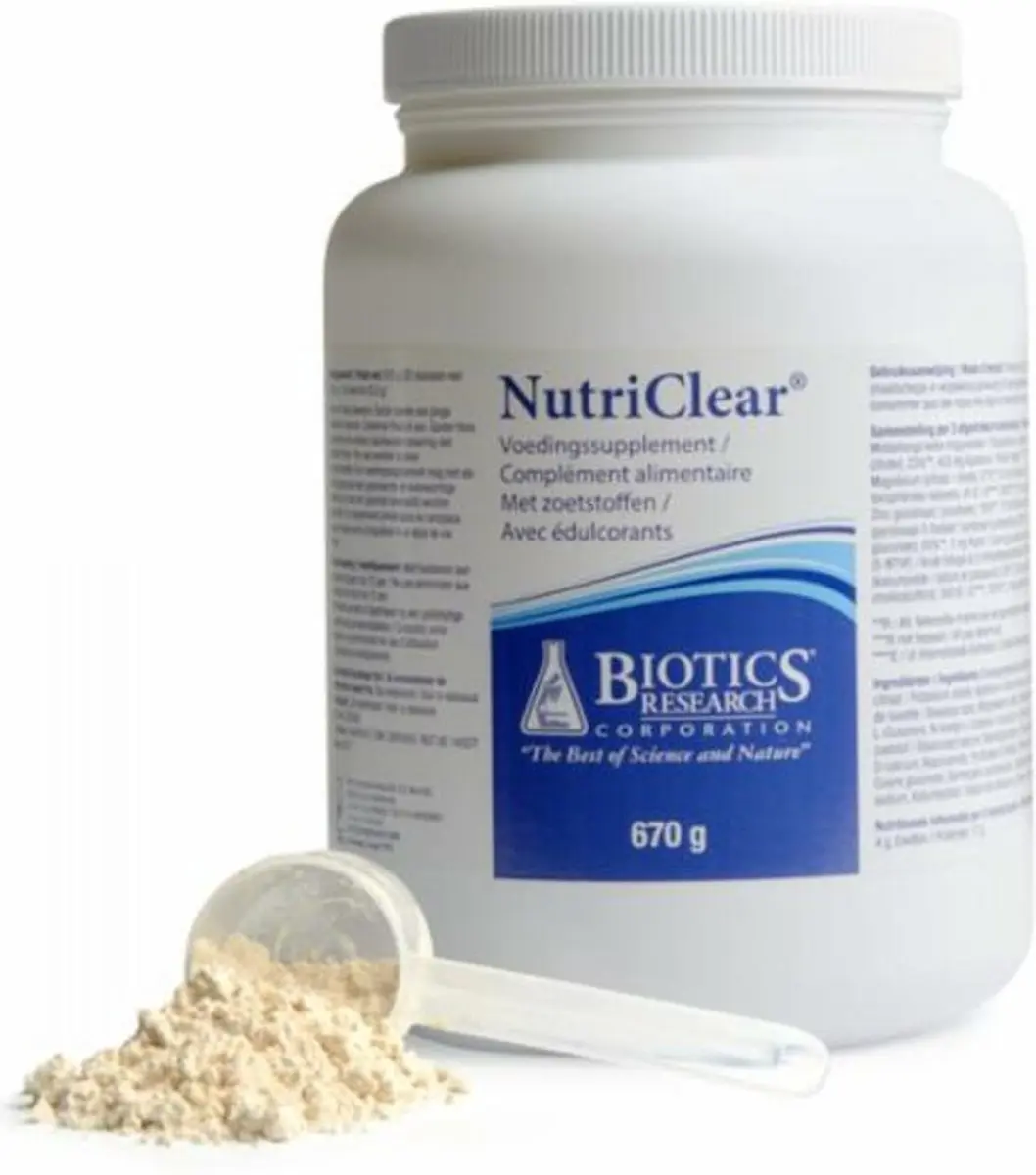 Biotics Nutriclear 670g Voedingssupplement