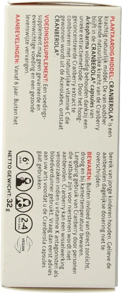 Arkopharma Cranberola Capsules - 60 Stuks