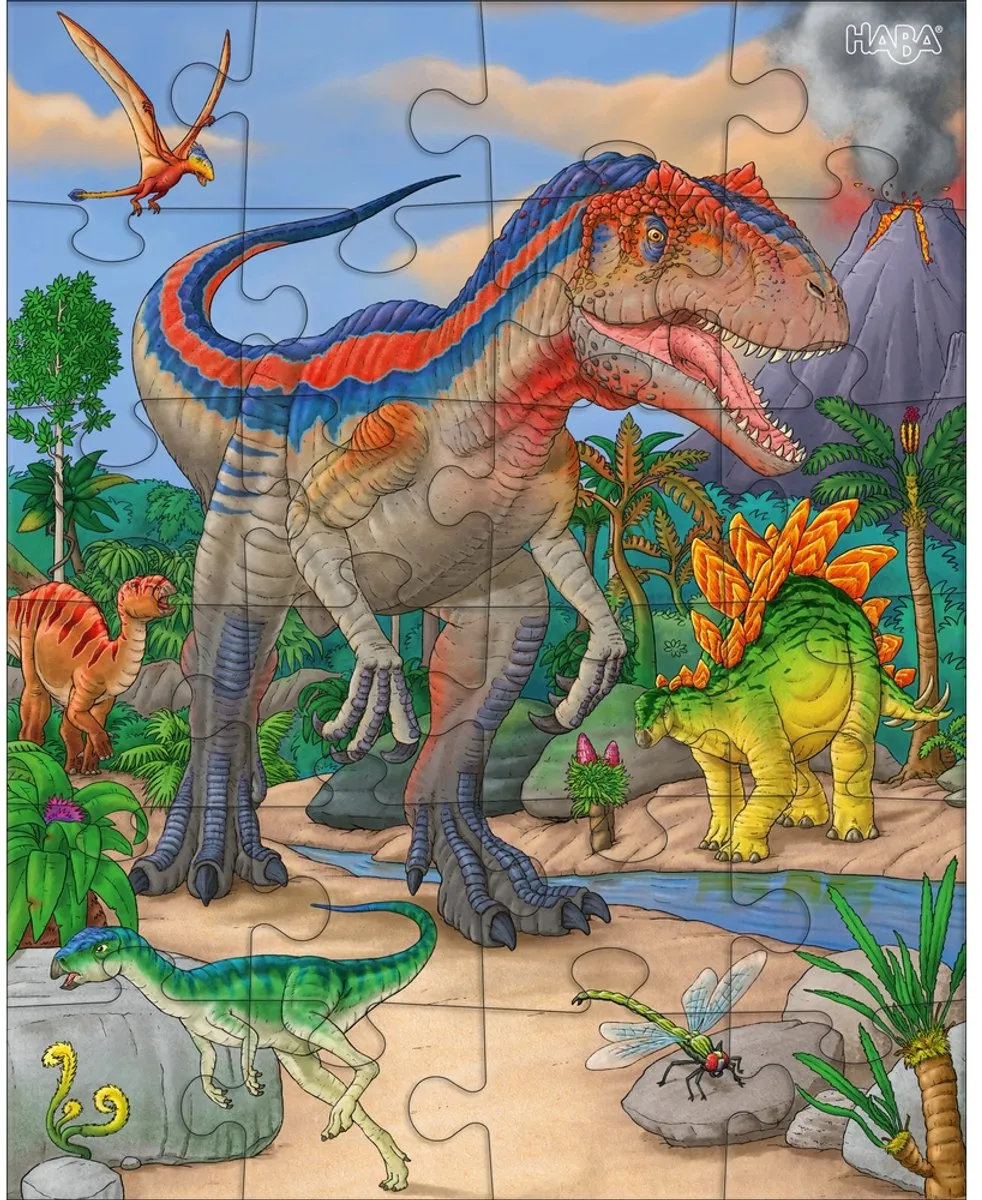 Haba Legpuzzel Dinosaurussen 3-in-1 - 24 Stuks