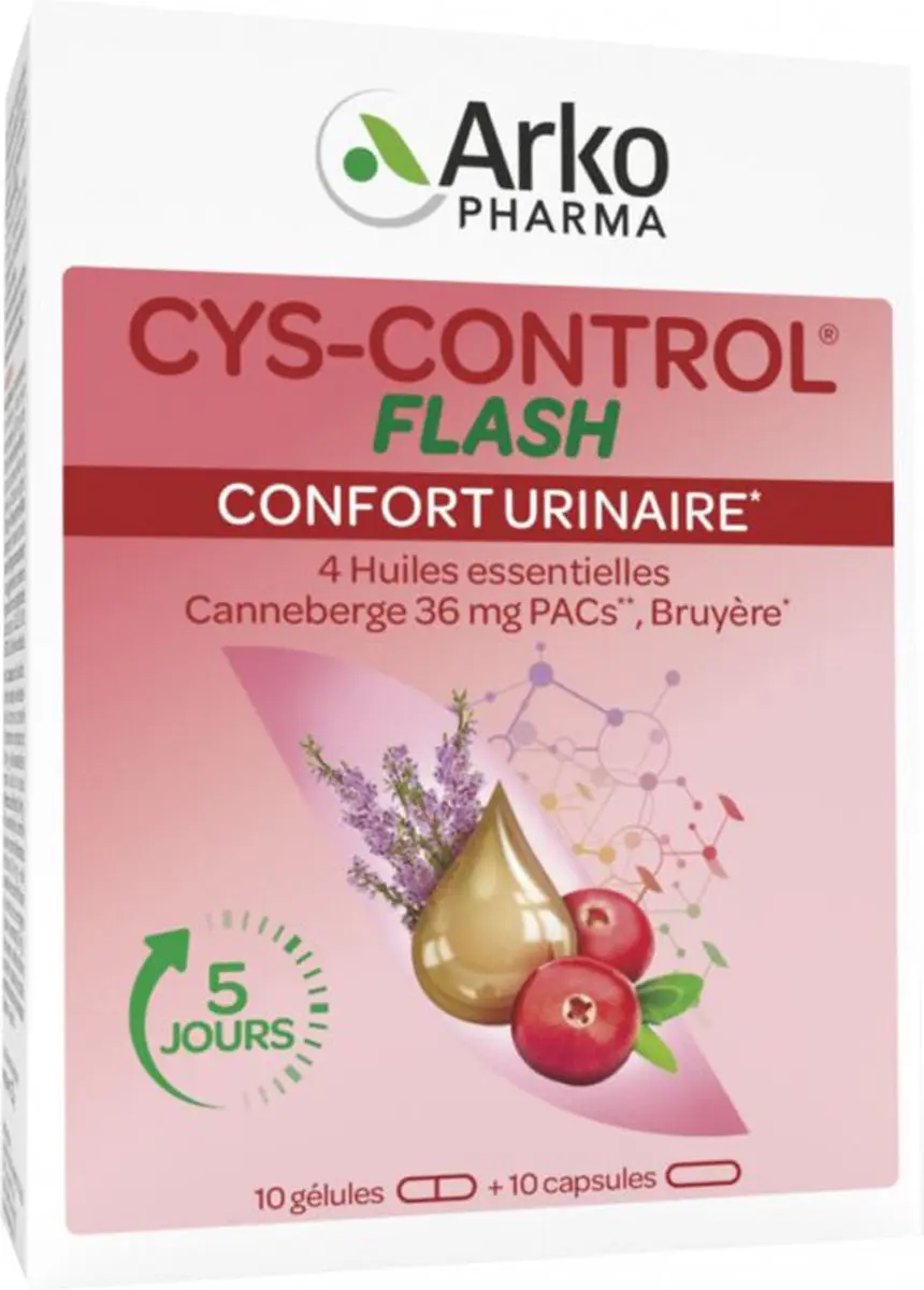 Arkopharma Cys-Control Flash 20 Capsules