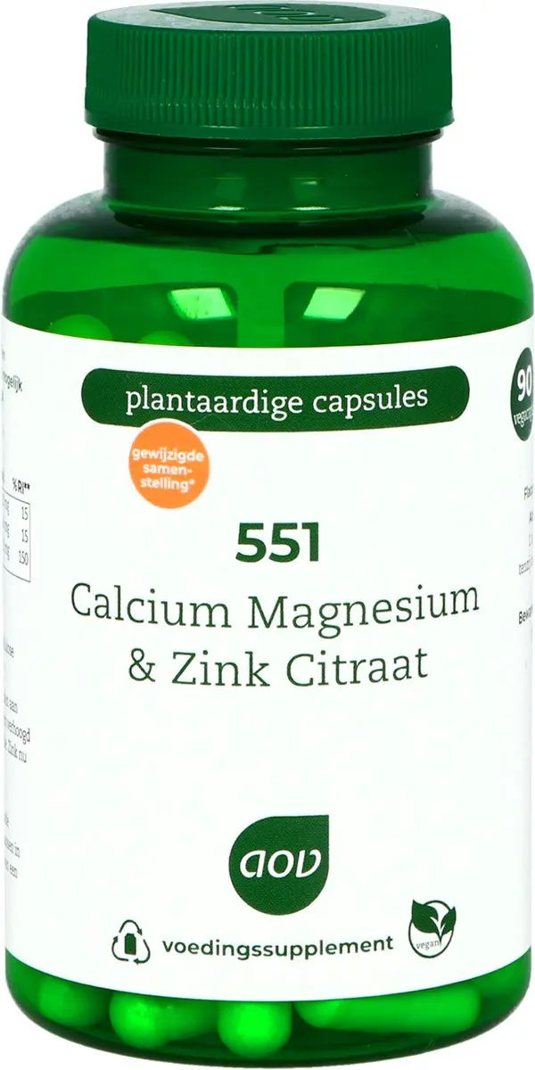 AOV Calcium Magnesium & Zink Citraat 90 Capsules