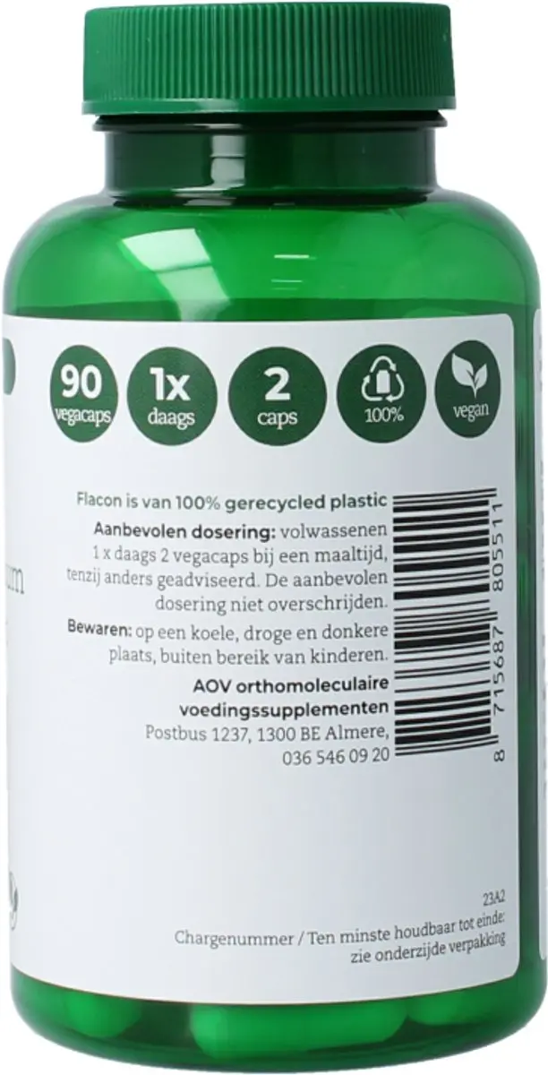AOV Calcium Magnesium & Zink Citraat 90 Capsules