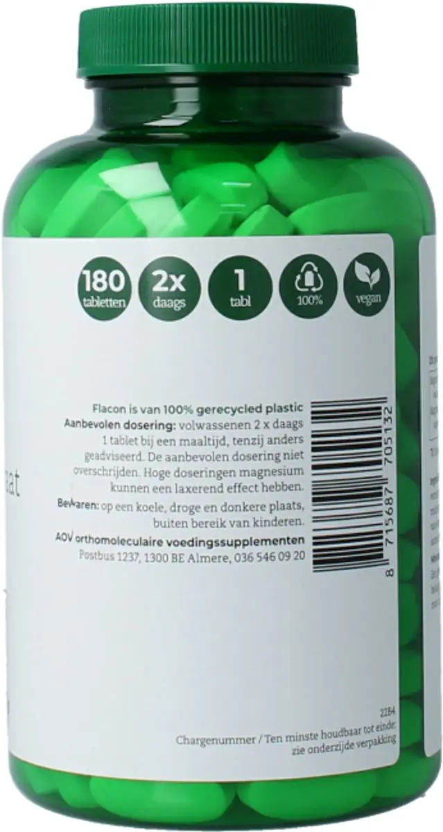 AOV Magnesium AC & Citraat 150mg - 180 tabletten
