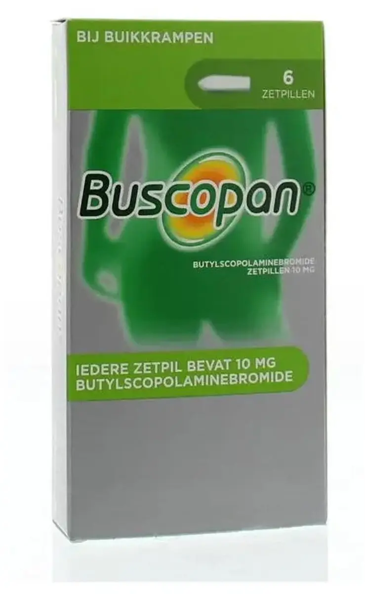 Buscopan Scopolamyne 10mg Zetpillen - 6 Stuks