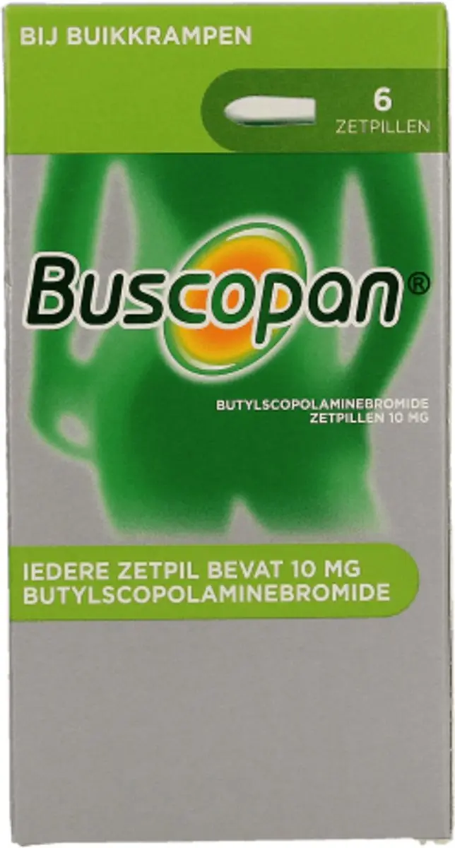 Buscopan Scopolamyne 10mg Zetpillen - 6 Stuks