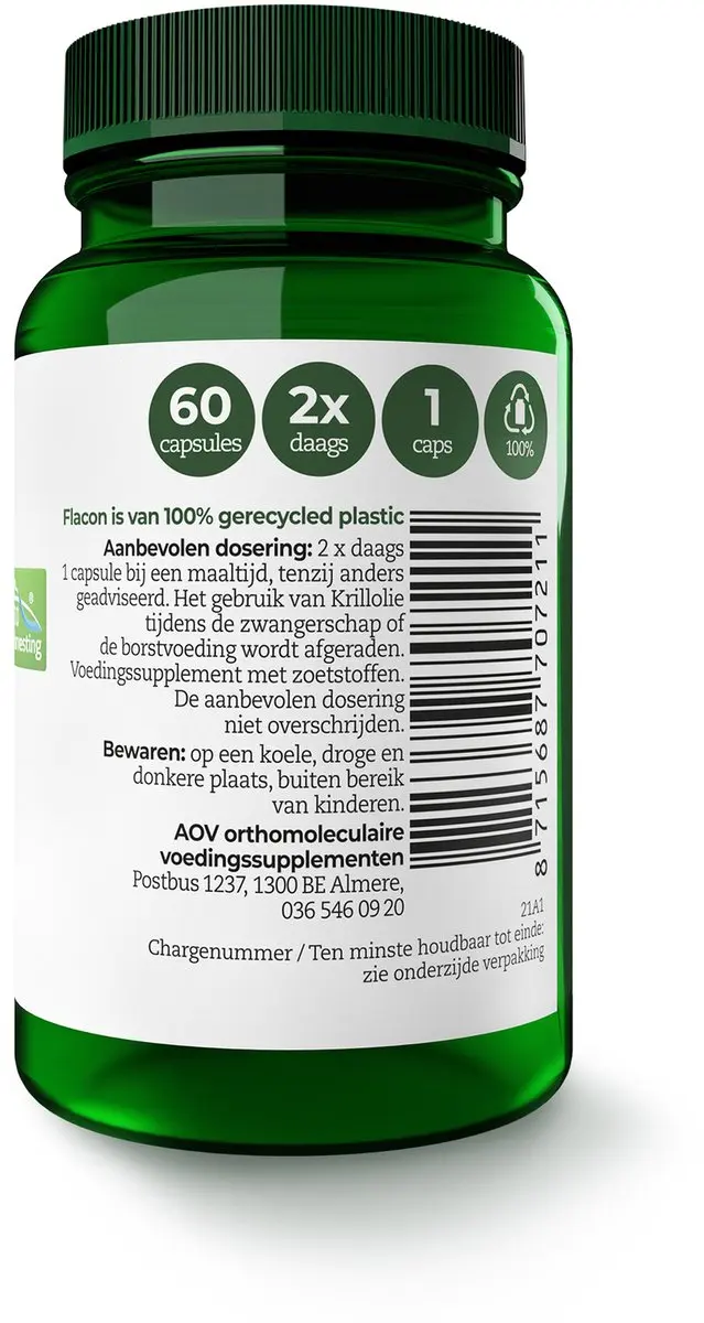 AOV Krillolie 60 Capsules - 100ml