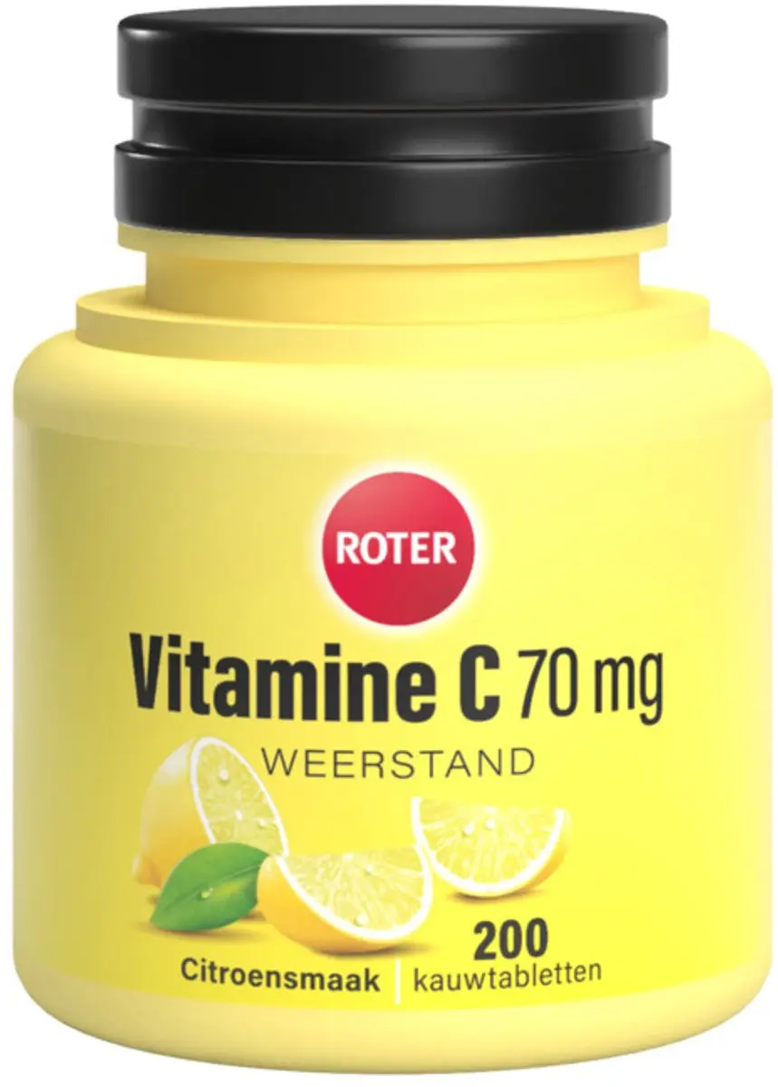 Roter Vitamine C 70mg Citroen Kauwtabletten