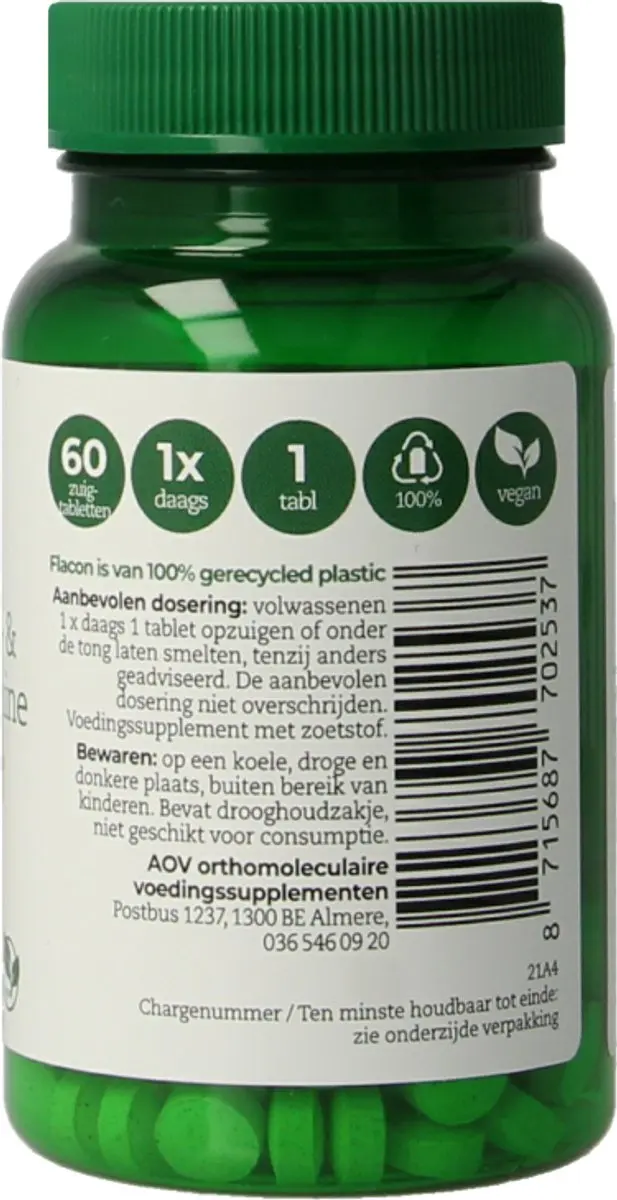 AOV 253 B12 Adenosyl- & Methylcobalamine 60 Zuigtabletten