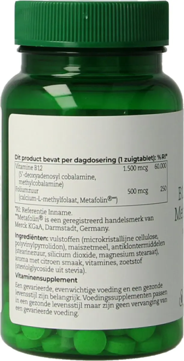 AOV 253 B12 Adenosyl- & Methylcobalamine 60 Zuigtabletten