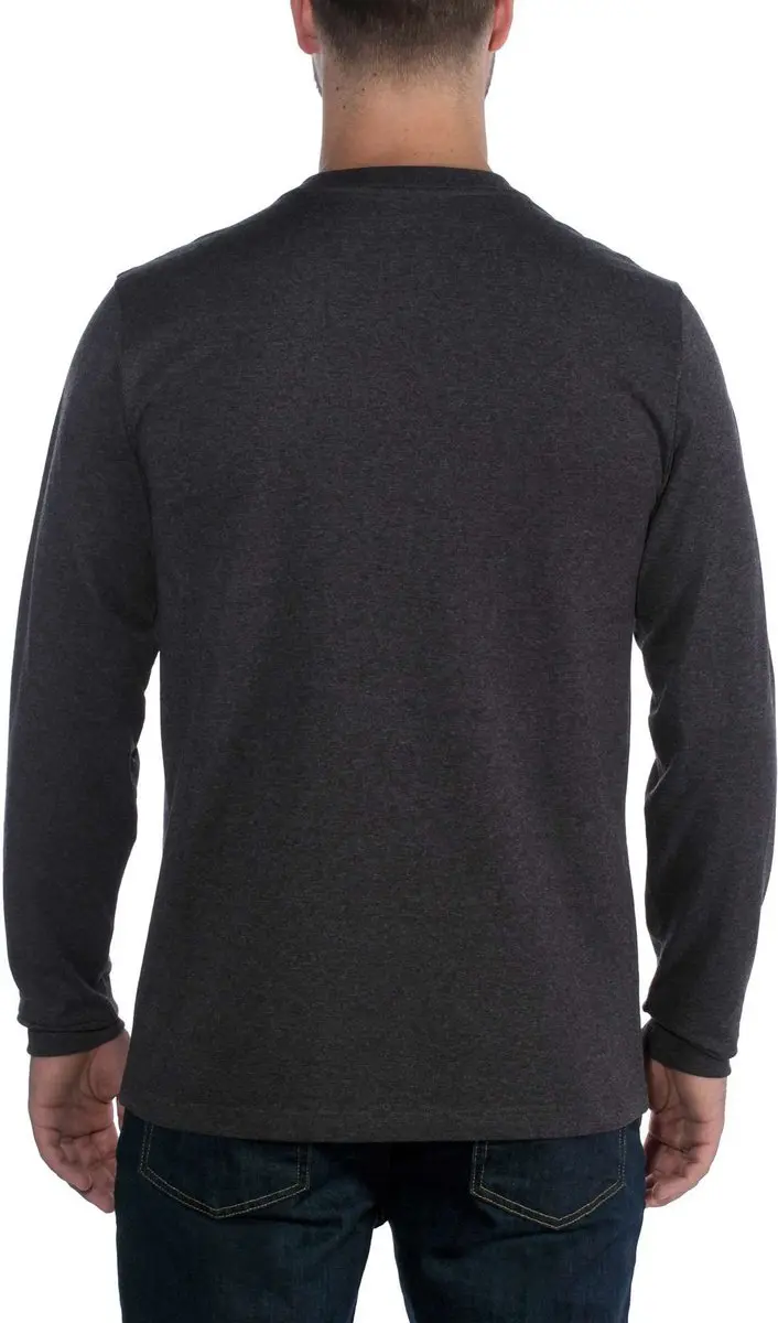 Carhartt Core Logo T-Shirt L/S - XL - Carbon Heather