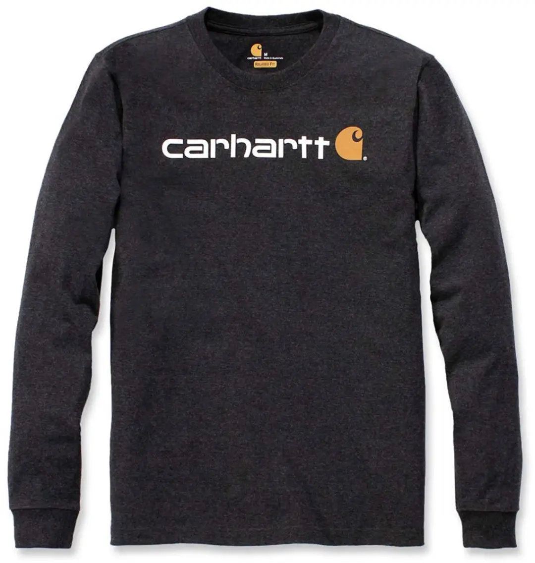 Carhartt Core Logo T-Shirt L/S - XL - Carbon Heather