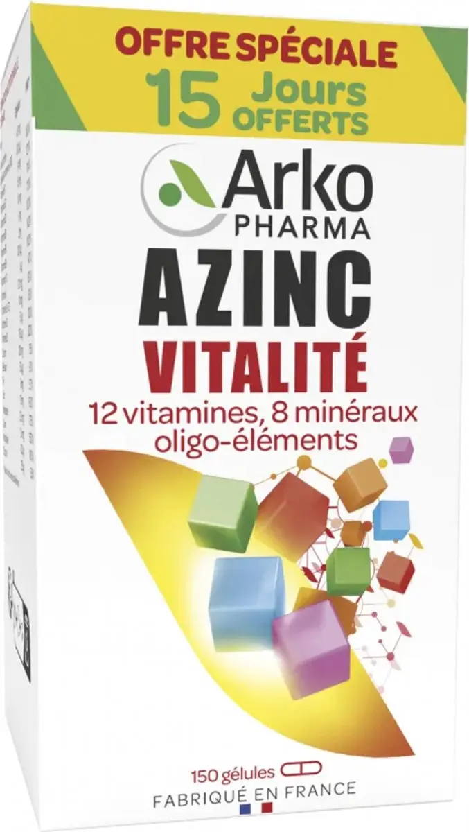 Arkopharma Azinc Vitality 150 Capsules