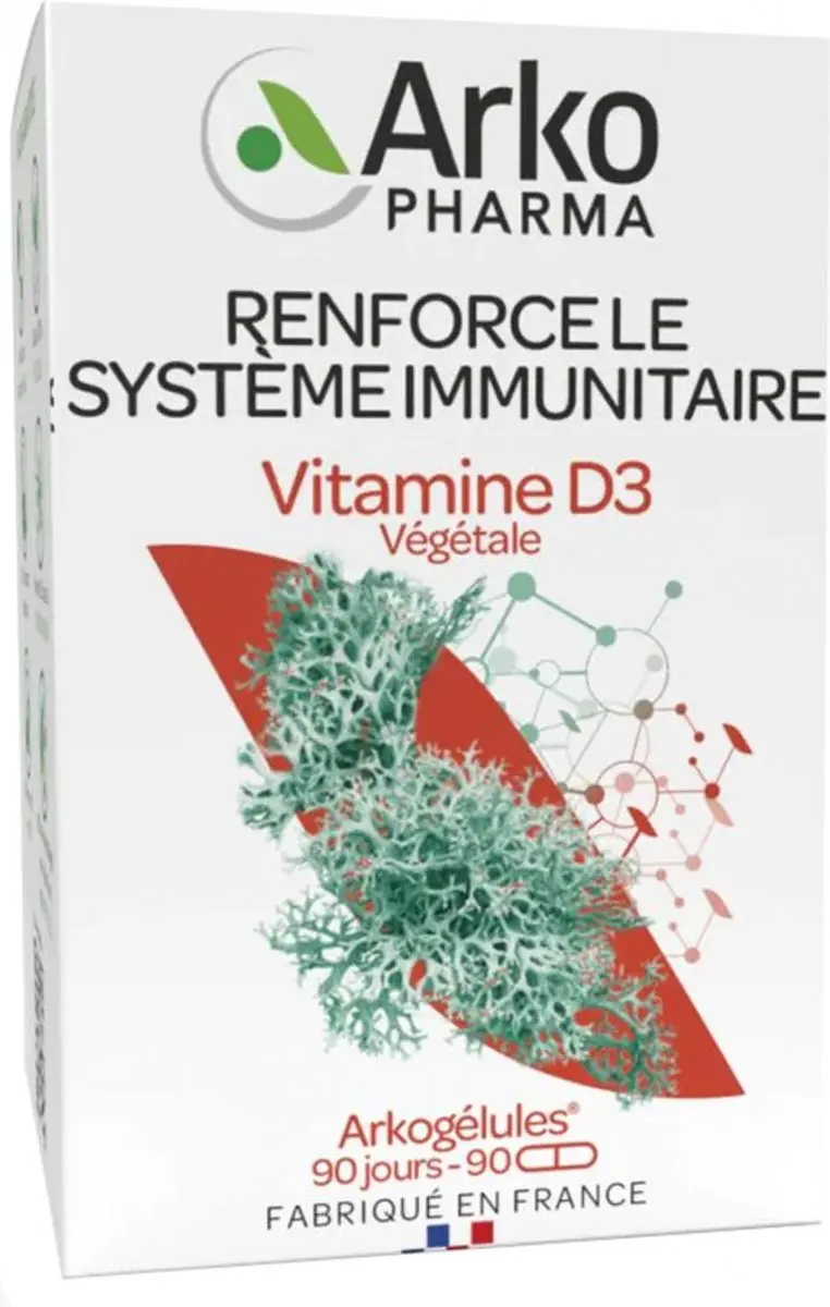 Arkopharma Arkogélules Vitamine D3 90 Gélules