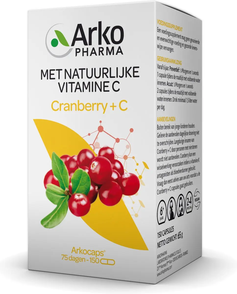Arkopharma Arkocaps Cranberry 150 capsules