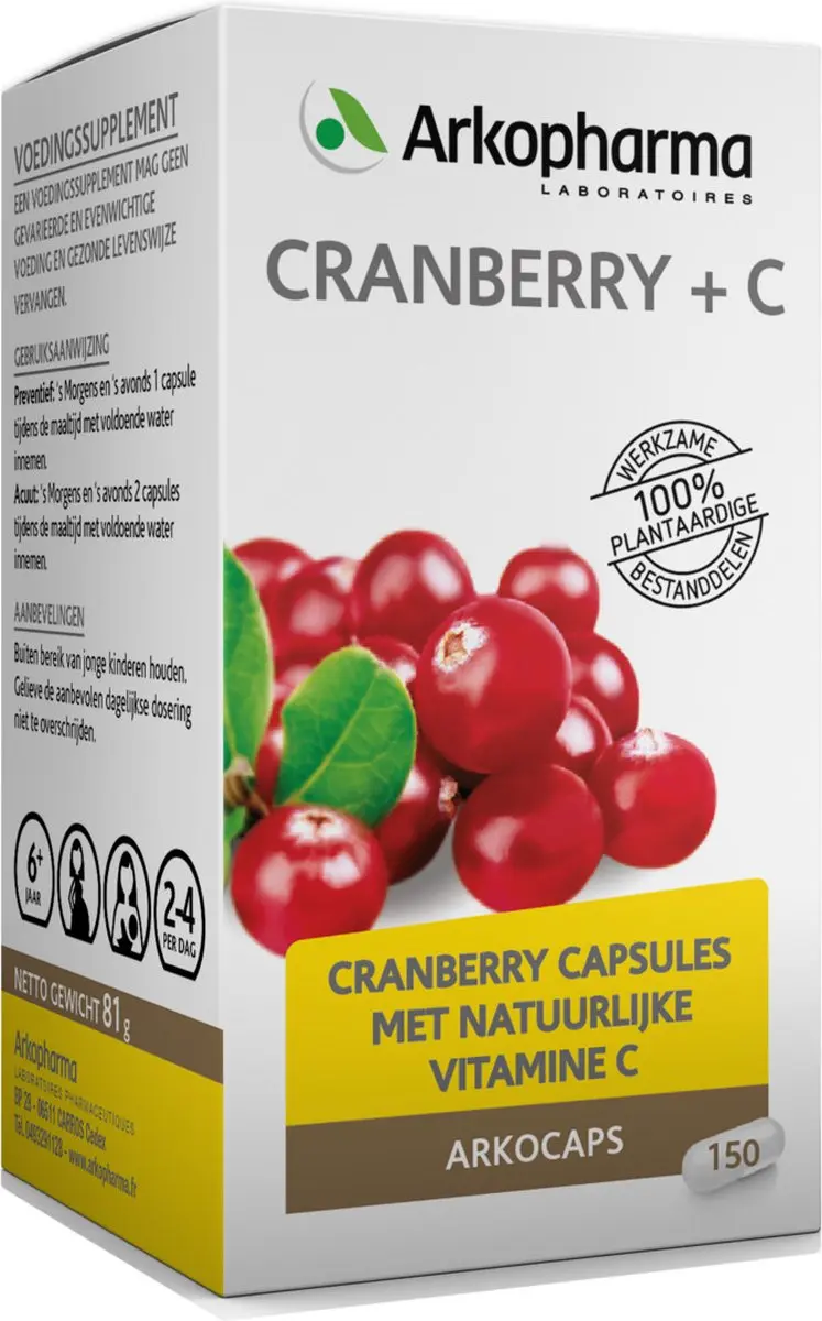 Arkopharma Arkocaps Cranberry 150 capsules