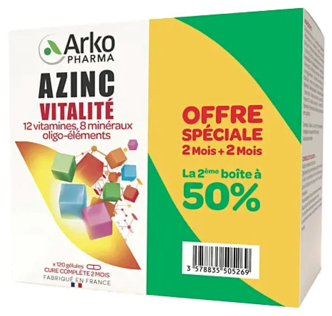 Arkopharma Azinc Vitality Capsules