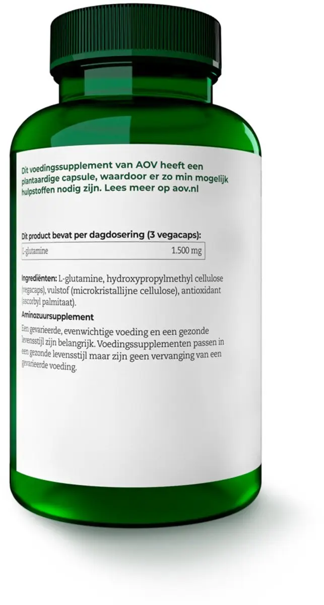 AOV L-Glutamine 500mg - 180 Vegacapsules
