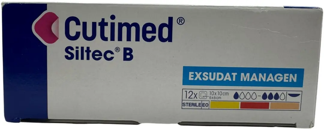 Cutimed Siltec B Siliconen Schuimverband 10x10cm - 12 Stuks