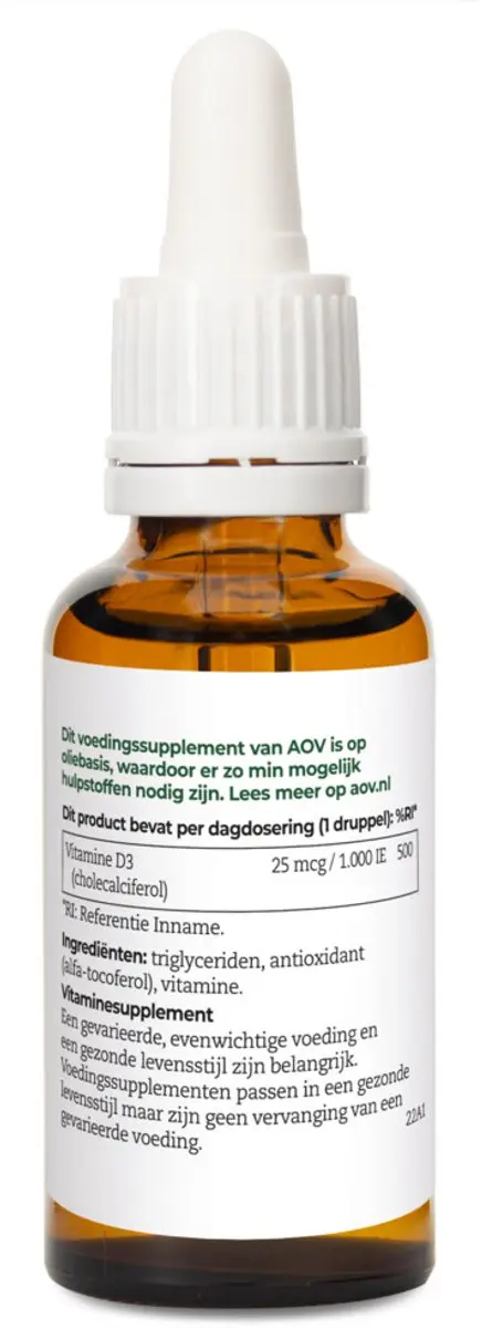 AOV Vitamine D3 Druppels 2x15ml